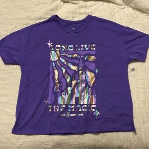NWT Long Live the Magic Walt Disney World Boxy Tee Large